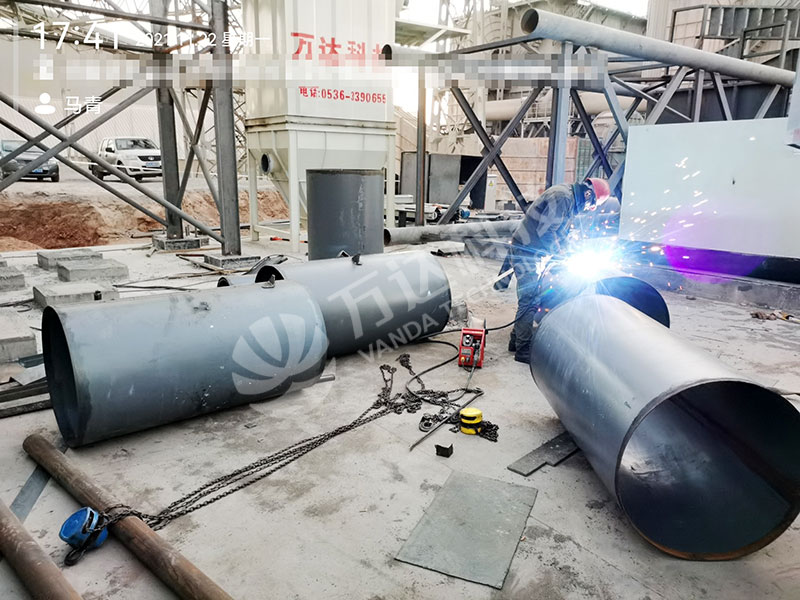  氫氧化鈣生產線—施工現場